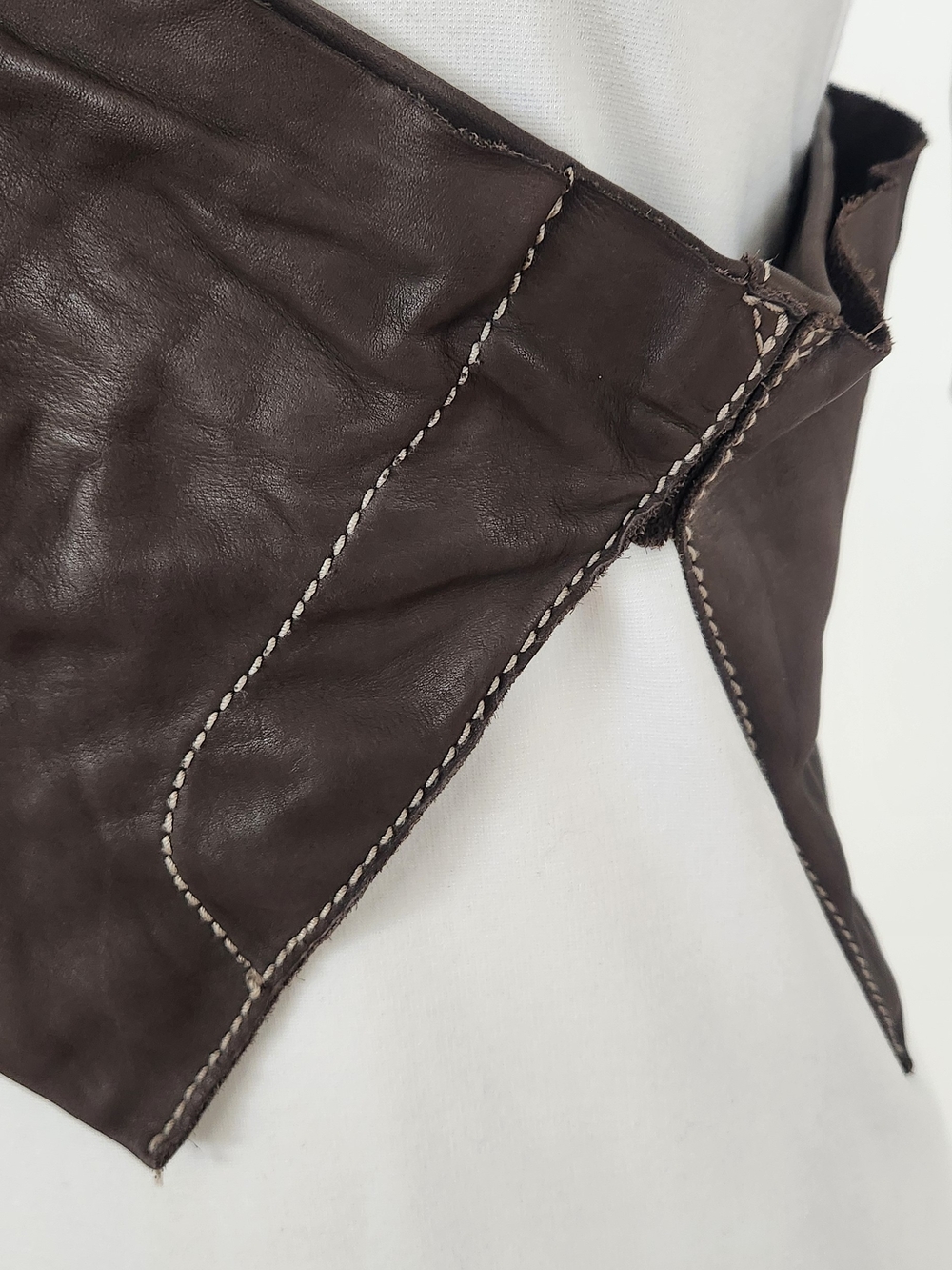 UMA WANG Brown Leather Bum Bag - Picture 6 of 11